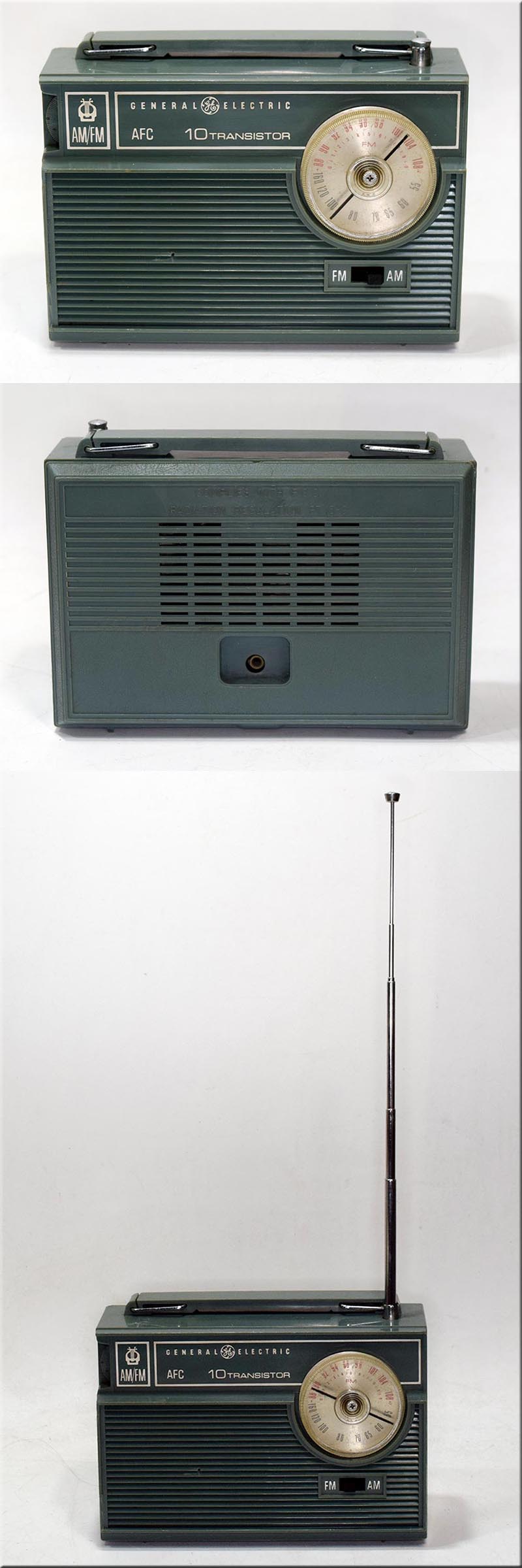 GENERAL ELECTRIC MODEL P1818B FM/AM 2BAND RADIO