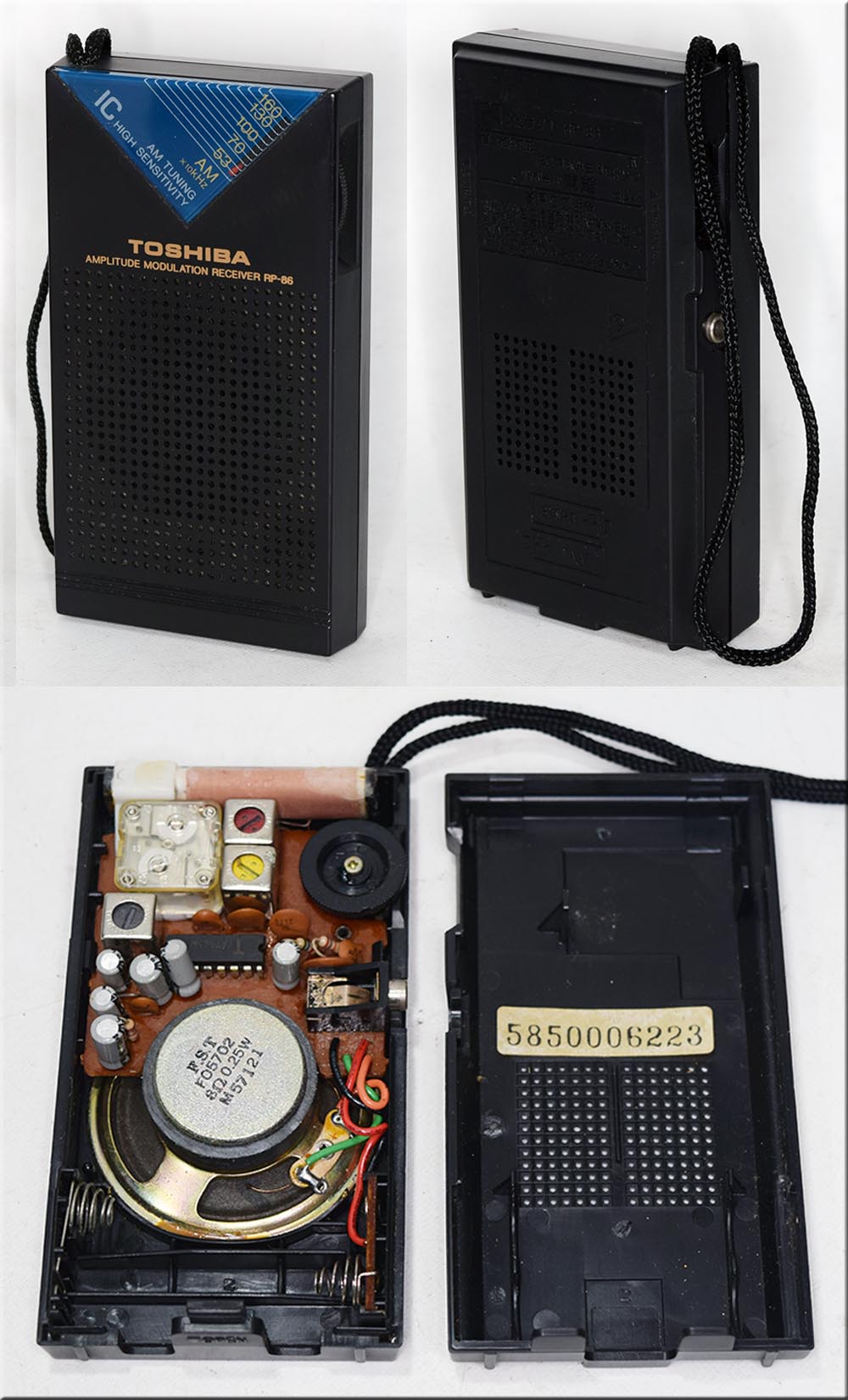 TOSHIBA RP-86 AM RADIO 