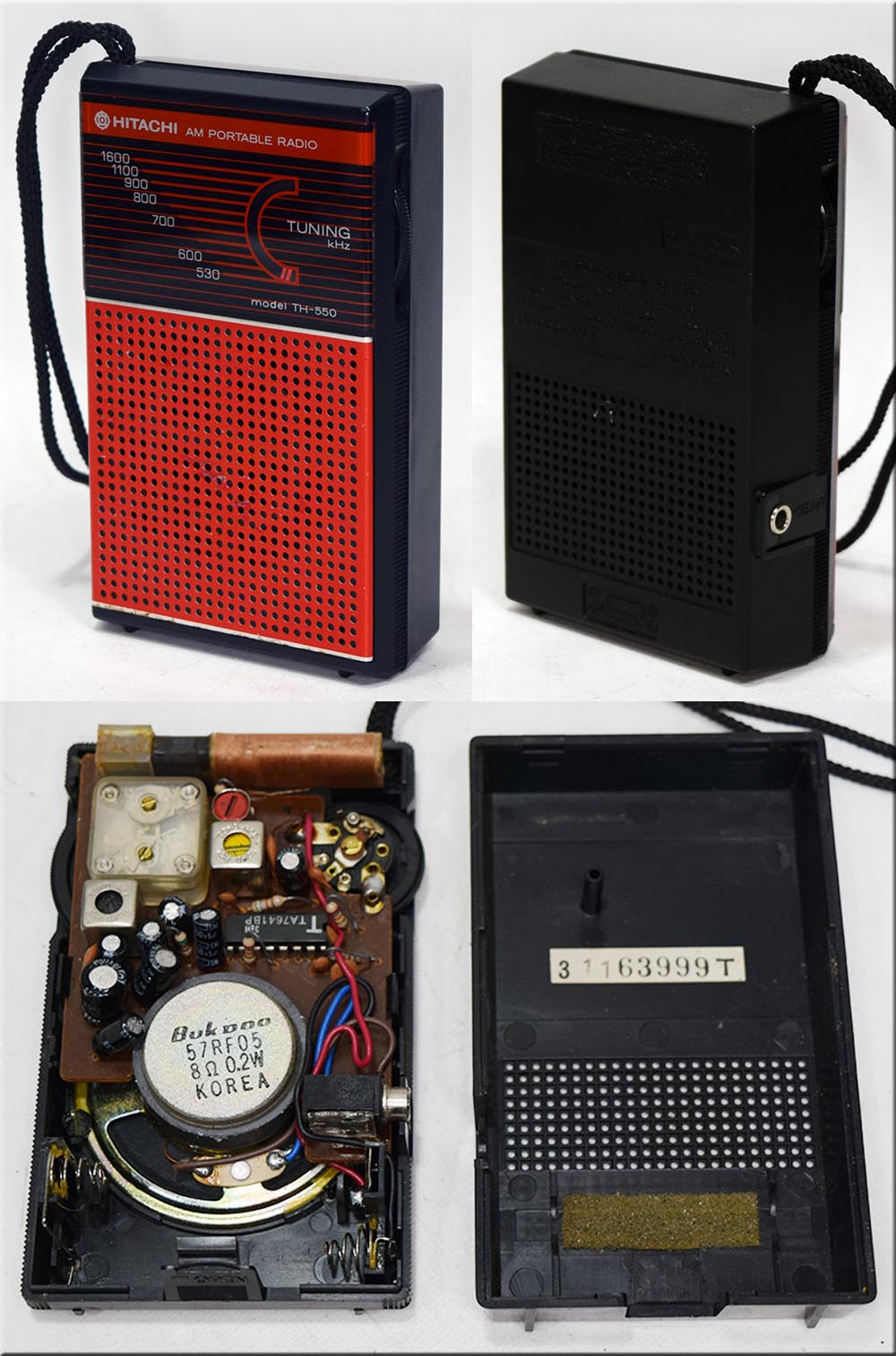 HITACHI TH-550 AM RADIO 