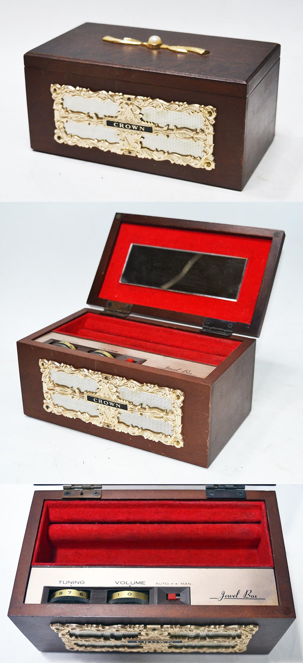 CROWN Jewel Box MODEL HT-460 MW RADIO